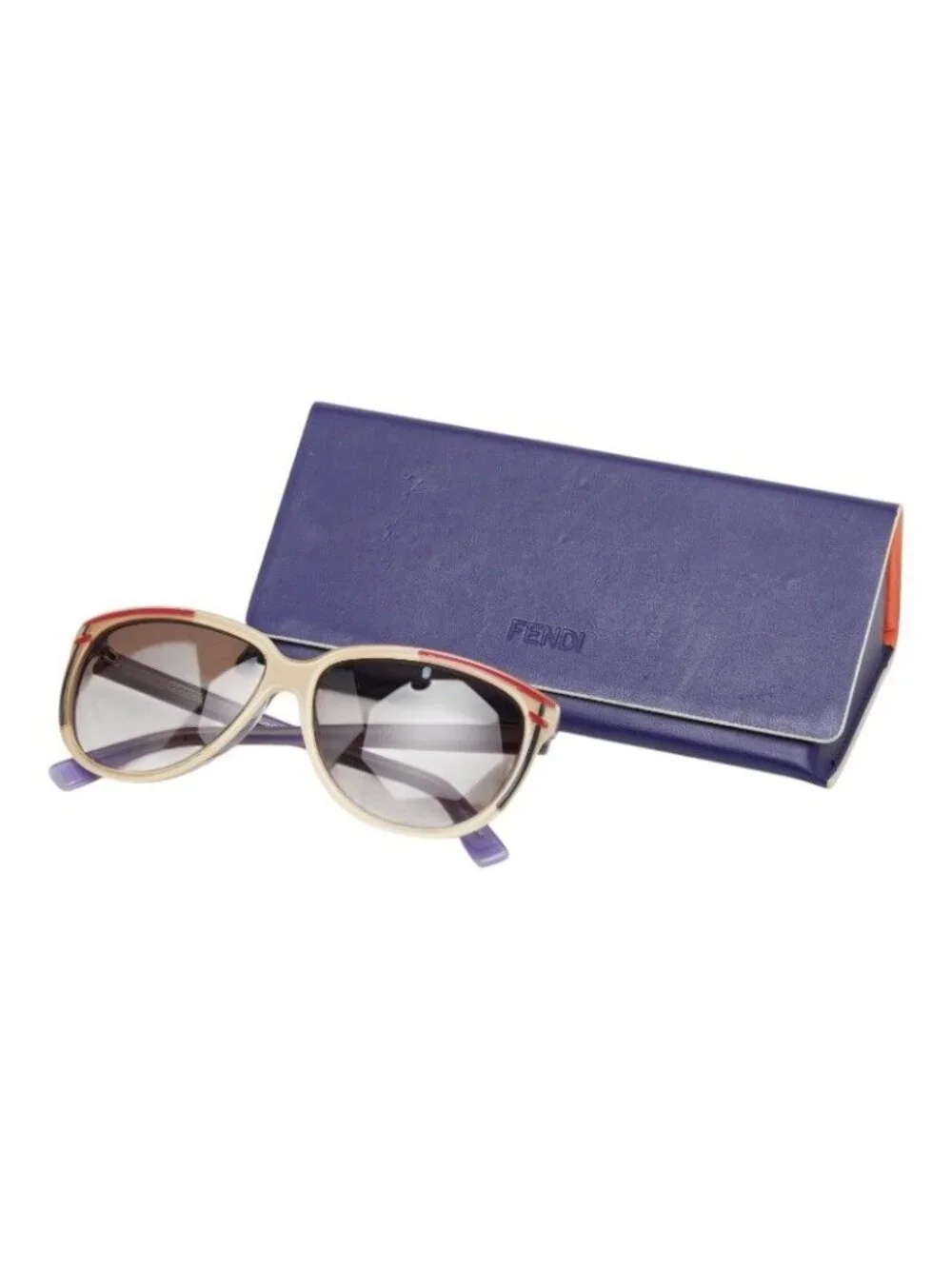 Fendi Sunglasses Beige Red Purple Acetate 1- Eyewear